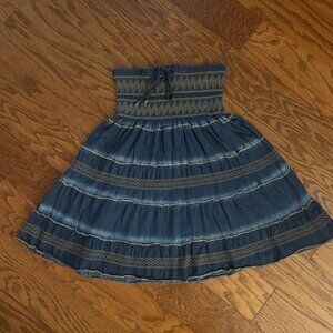 Indigo & Lace Denim Skirt and Dress
